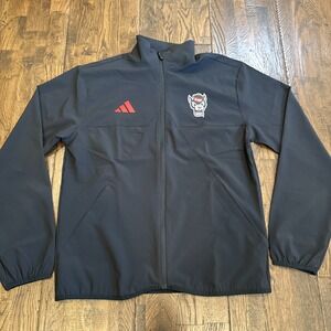 Adidas Womens Tiro Tech Full Zip Jacket NC State Wolfpack Tuffy Black S HK760